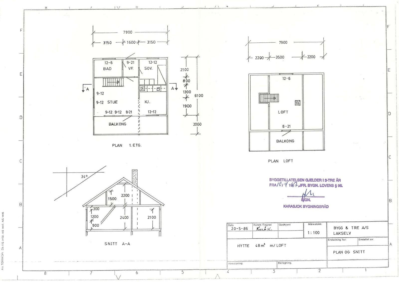 Hyttetegning Galleribilde