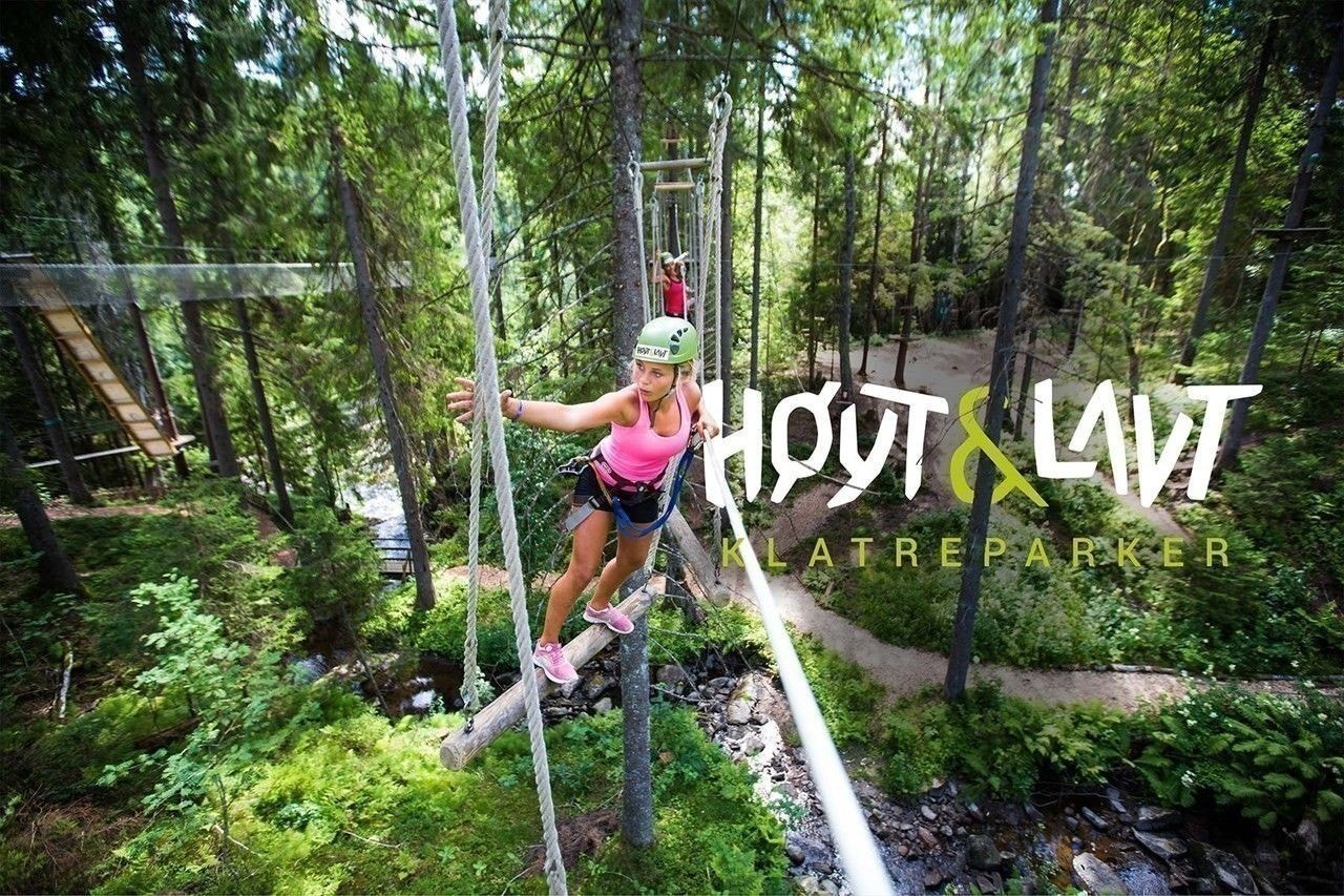 Klatreparken Høyt og lavt ved hyttefeltet Galleribilde