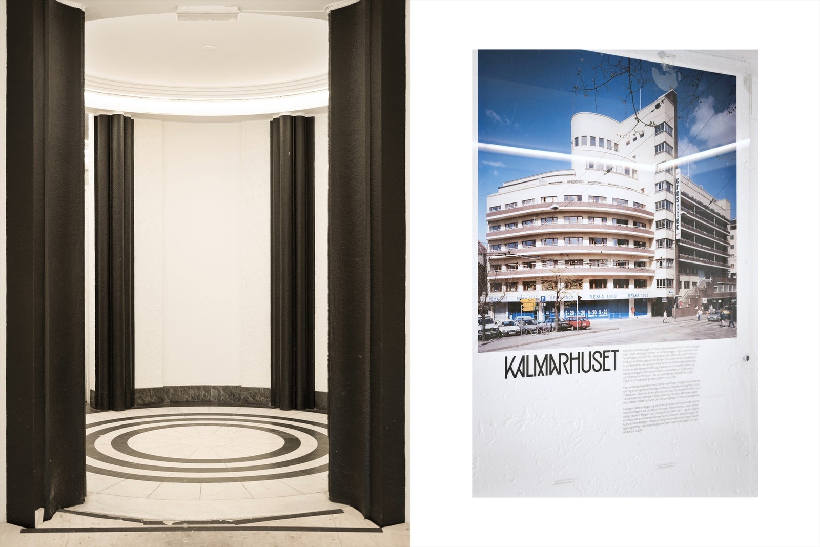 Kalmarhuset presenterer et av Bergens flotteste eksempler på funksjonalisme og er et av arkitekt Leif Grungs viktigste arbeider Galleribilde