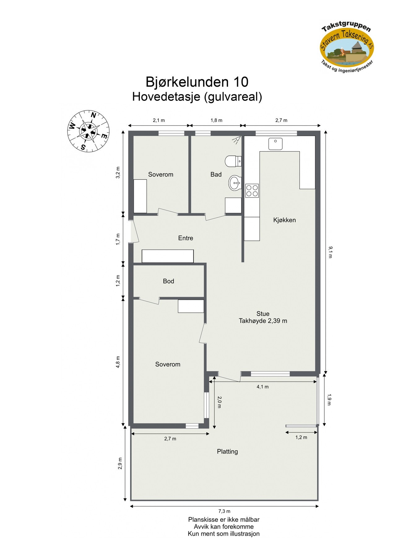 Plantegning Galleribilde