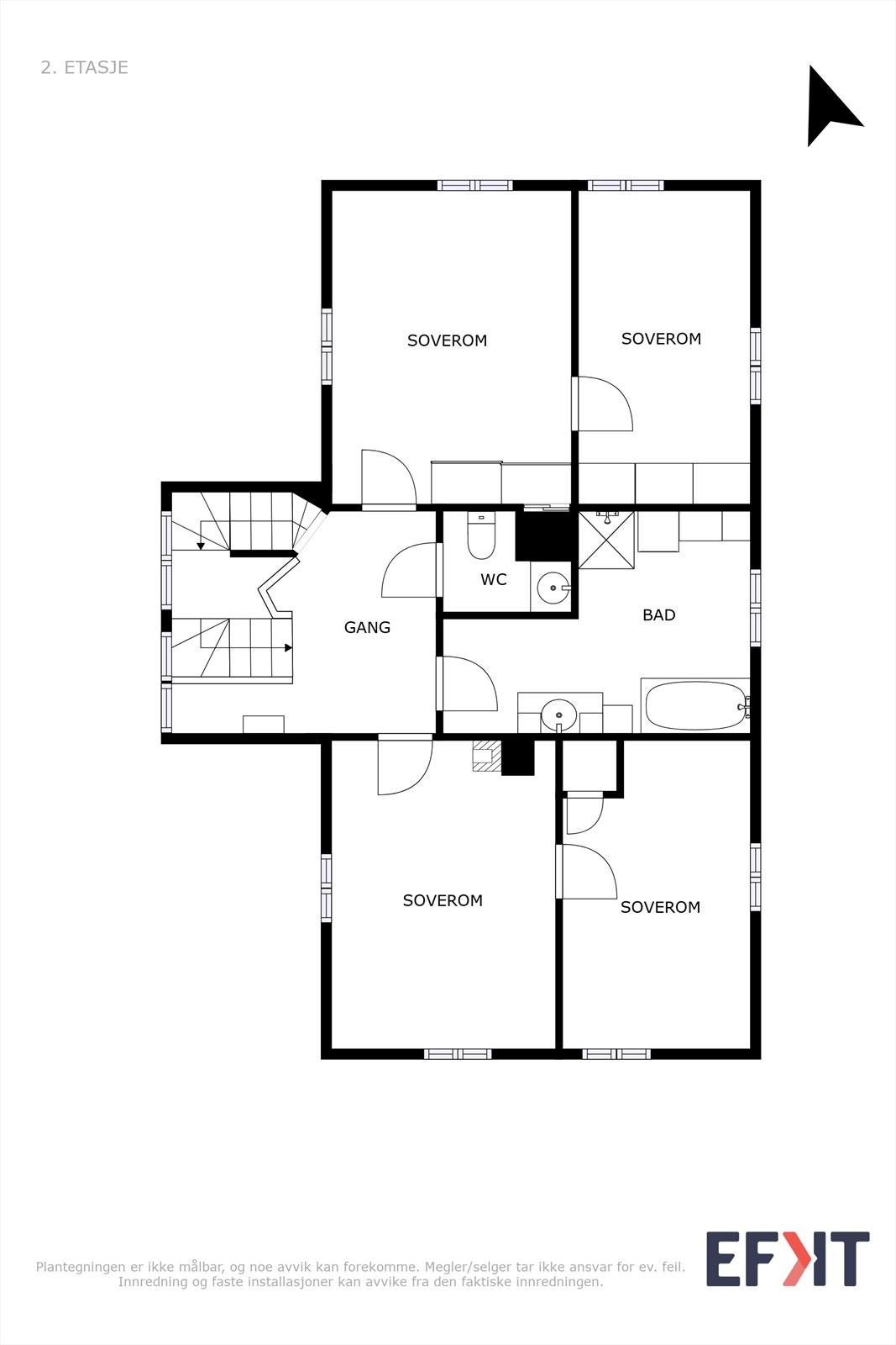 Plantegning 2. etg. Galleribilde