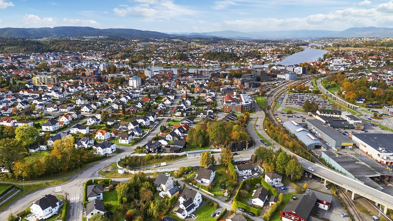 Kort vei til Porsgrunn stasjon Galleribilde