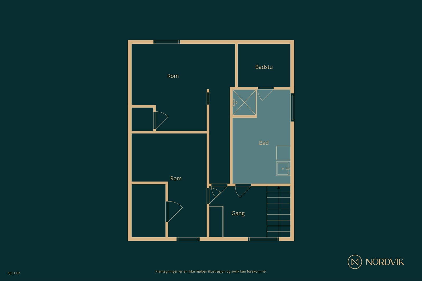 Plantegning kjeller Galleribilde