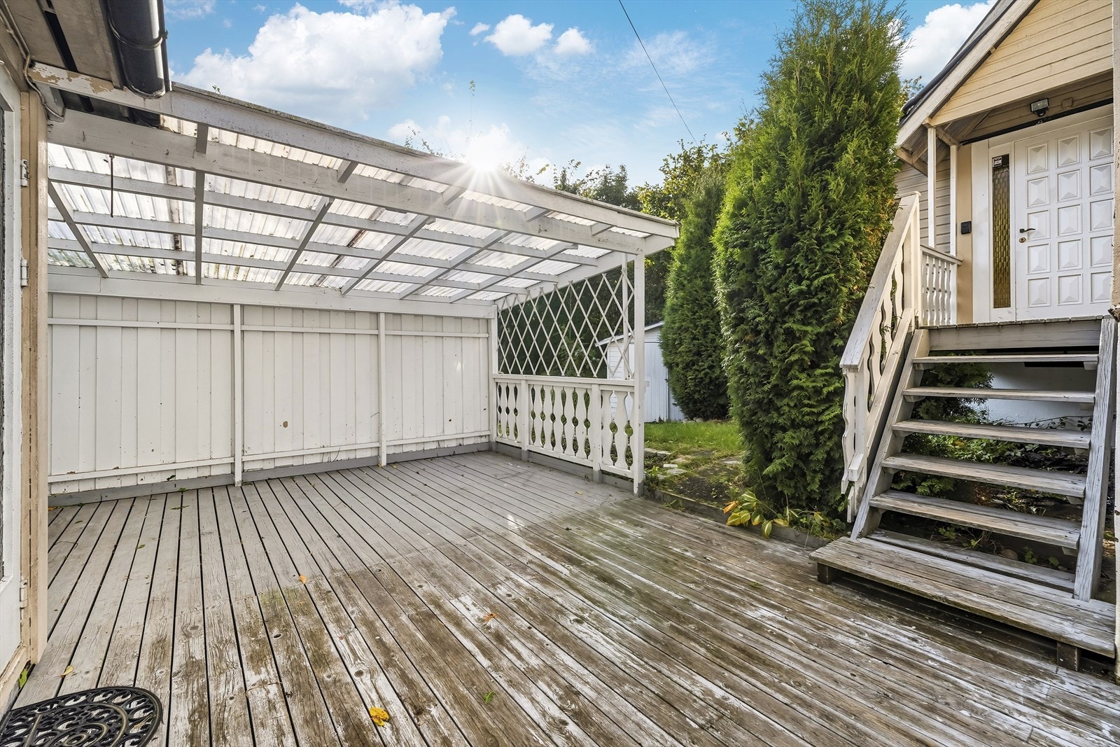 Skjermet terrasseområde Galleribilde