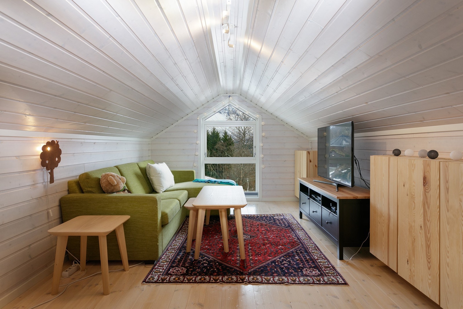 Rom på Hems som benyttes til loftstue, evt soverom Galleribilde