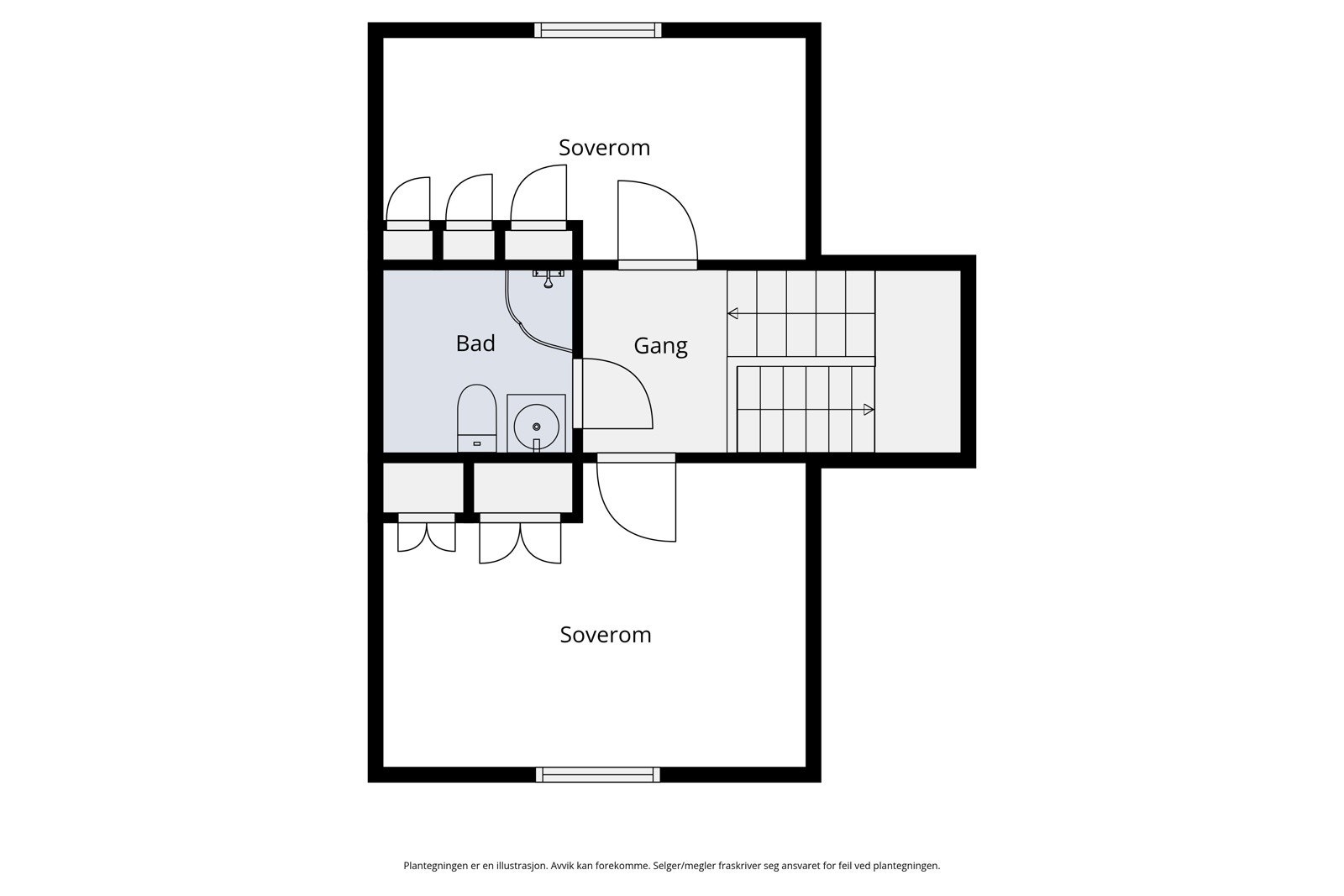 Plantegning 3. etasje. Galleribilde