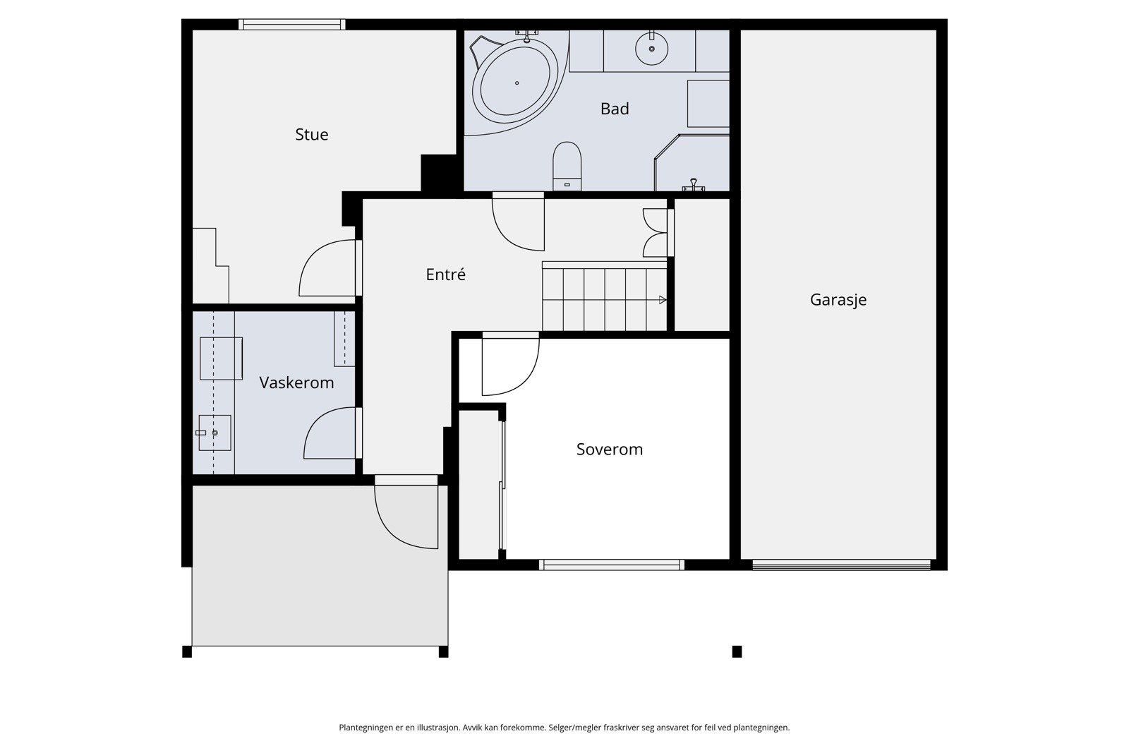 Plategning første etasje. Galleribilde