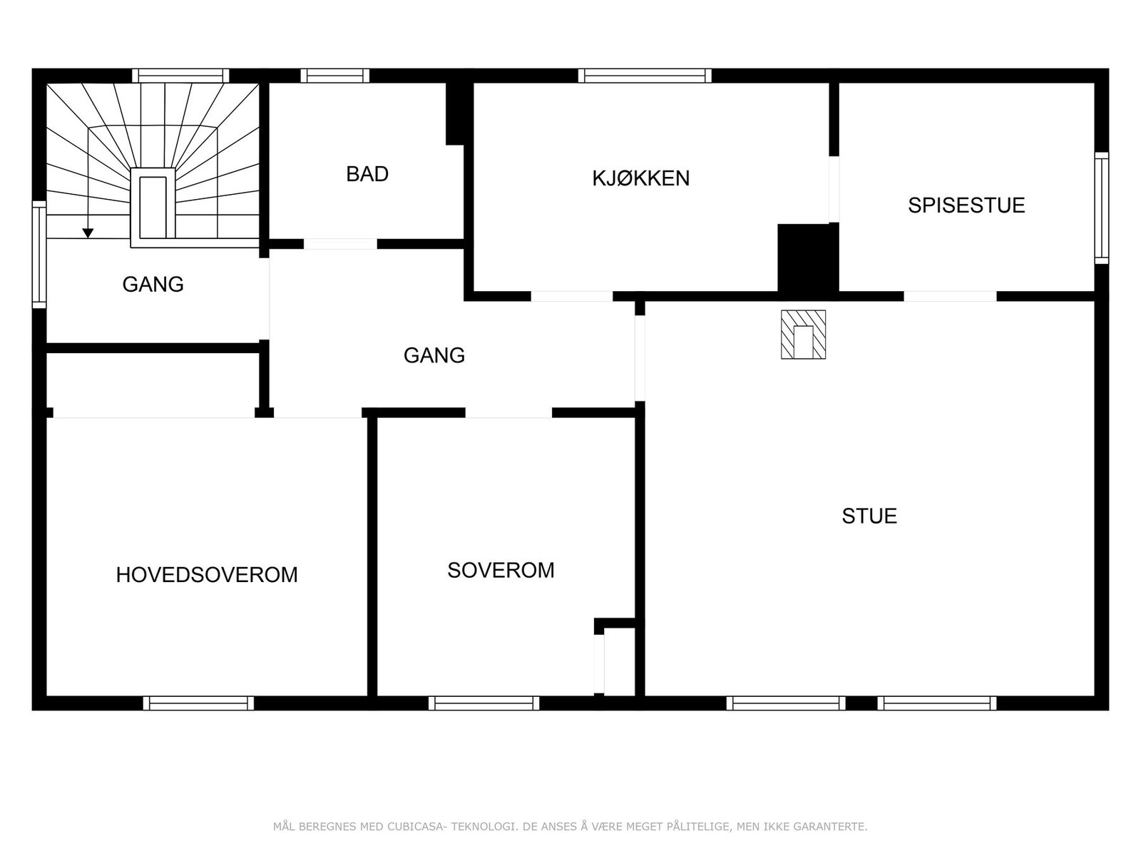 Plantegning - 2.etasje. Galleribilde