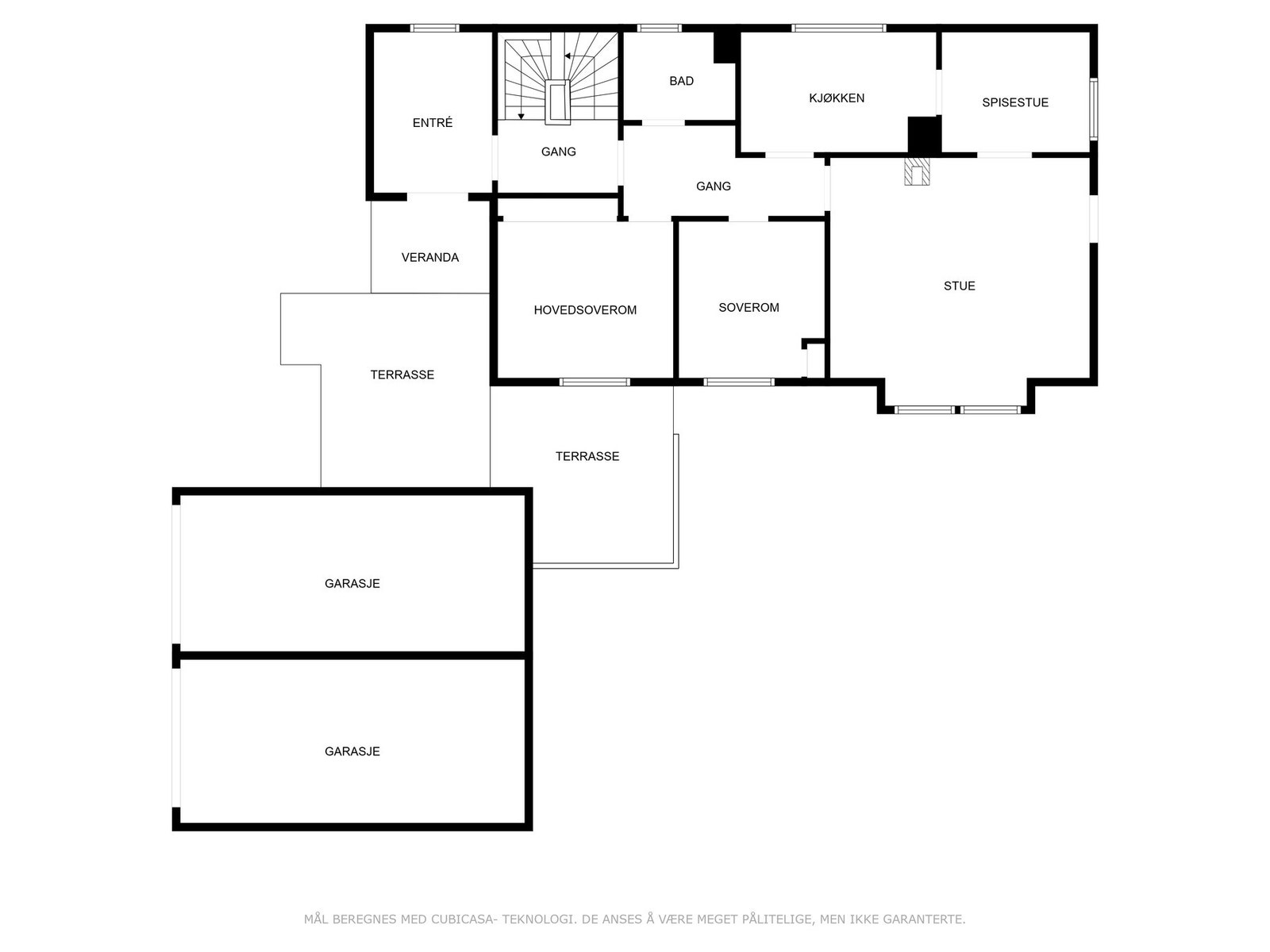 Plantegning 1.etasje. Galleribilde