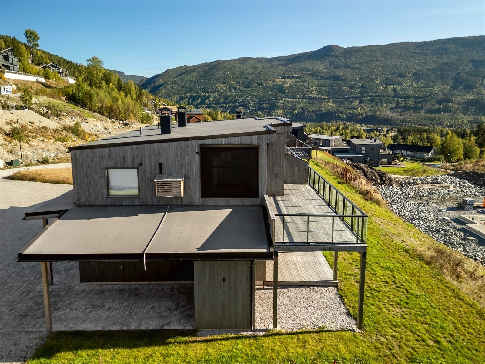 Lekeplassen er markert med pil i bilde. Galleribilde