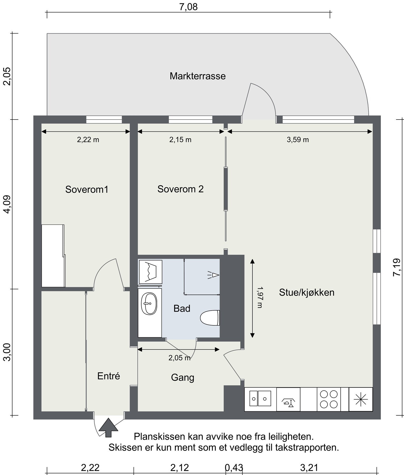 La oss starte med plantegningen så du får orientert deg! Galleribilde