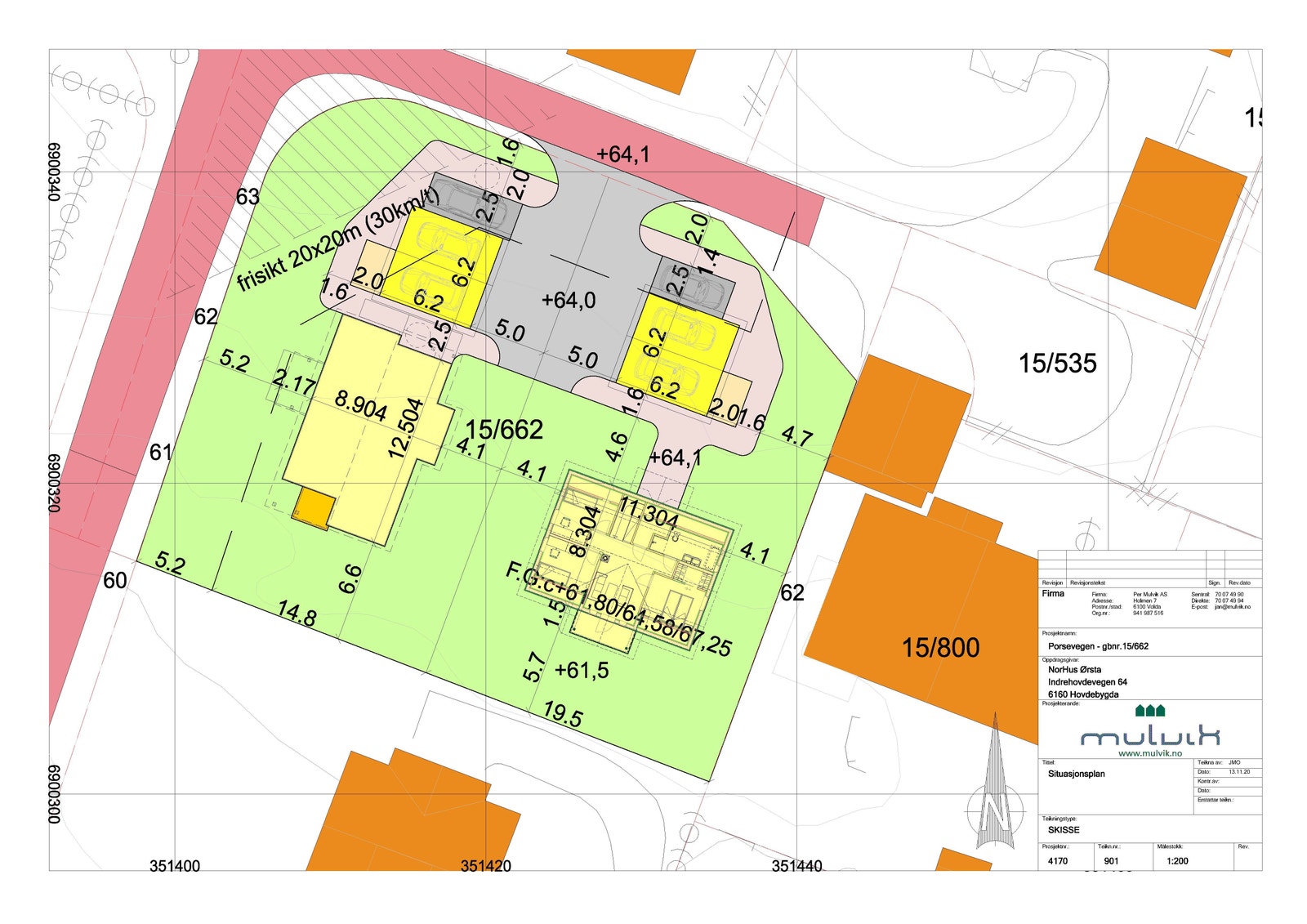 Forslag situasjonsplan. Galleribilde