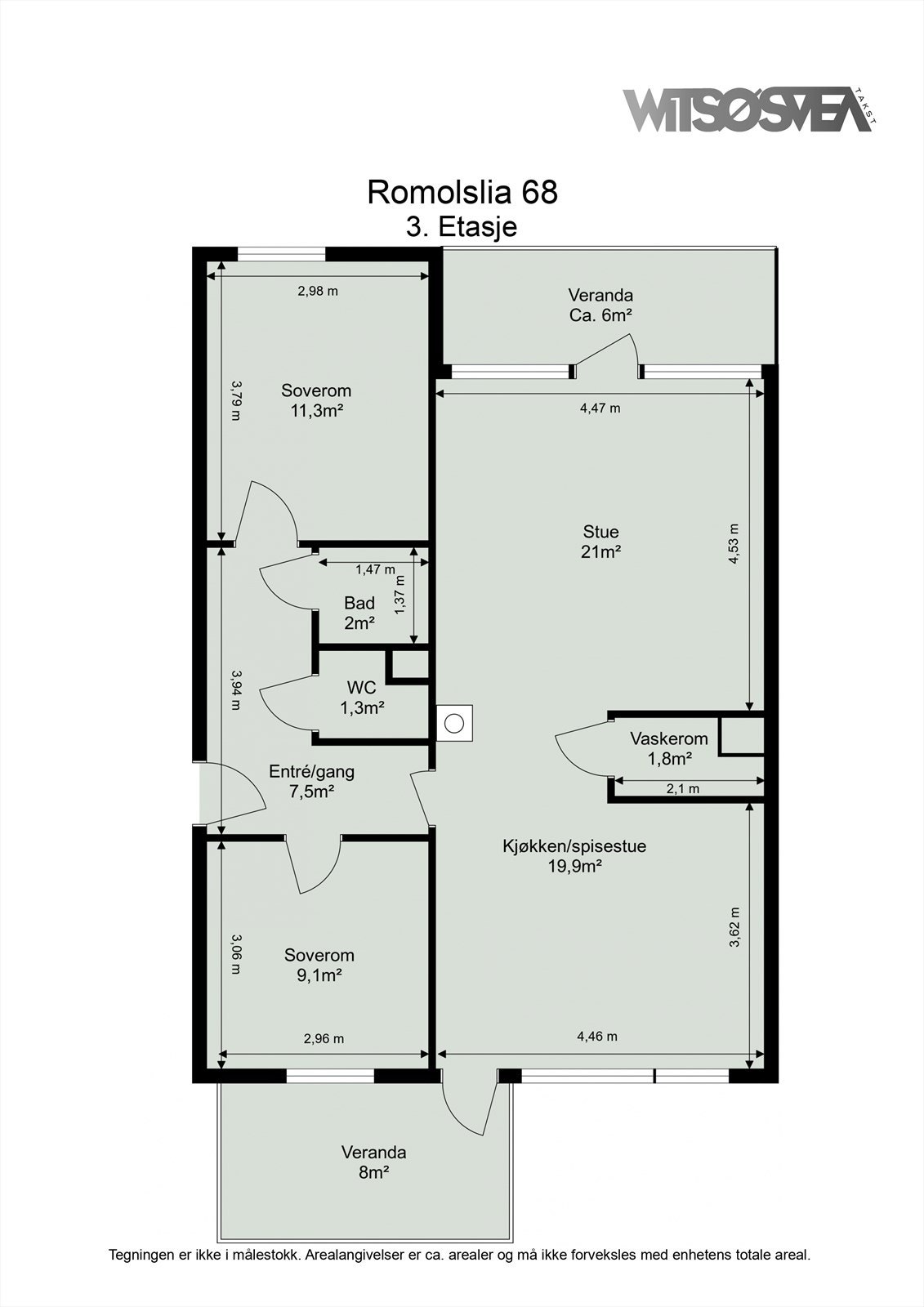 Planskisse Galleribilde