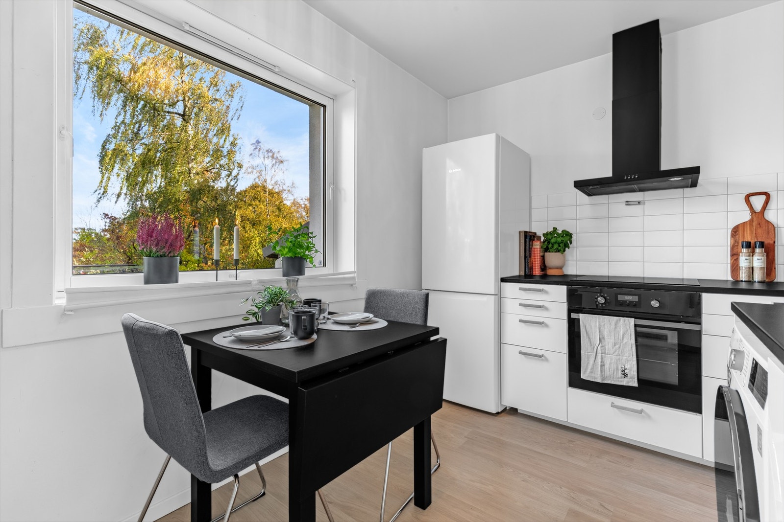 Det er også opplegg til vaskemaskin på badet dersom du foretrekker det. Galleribilde