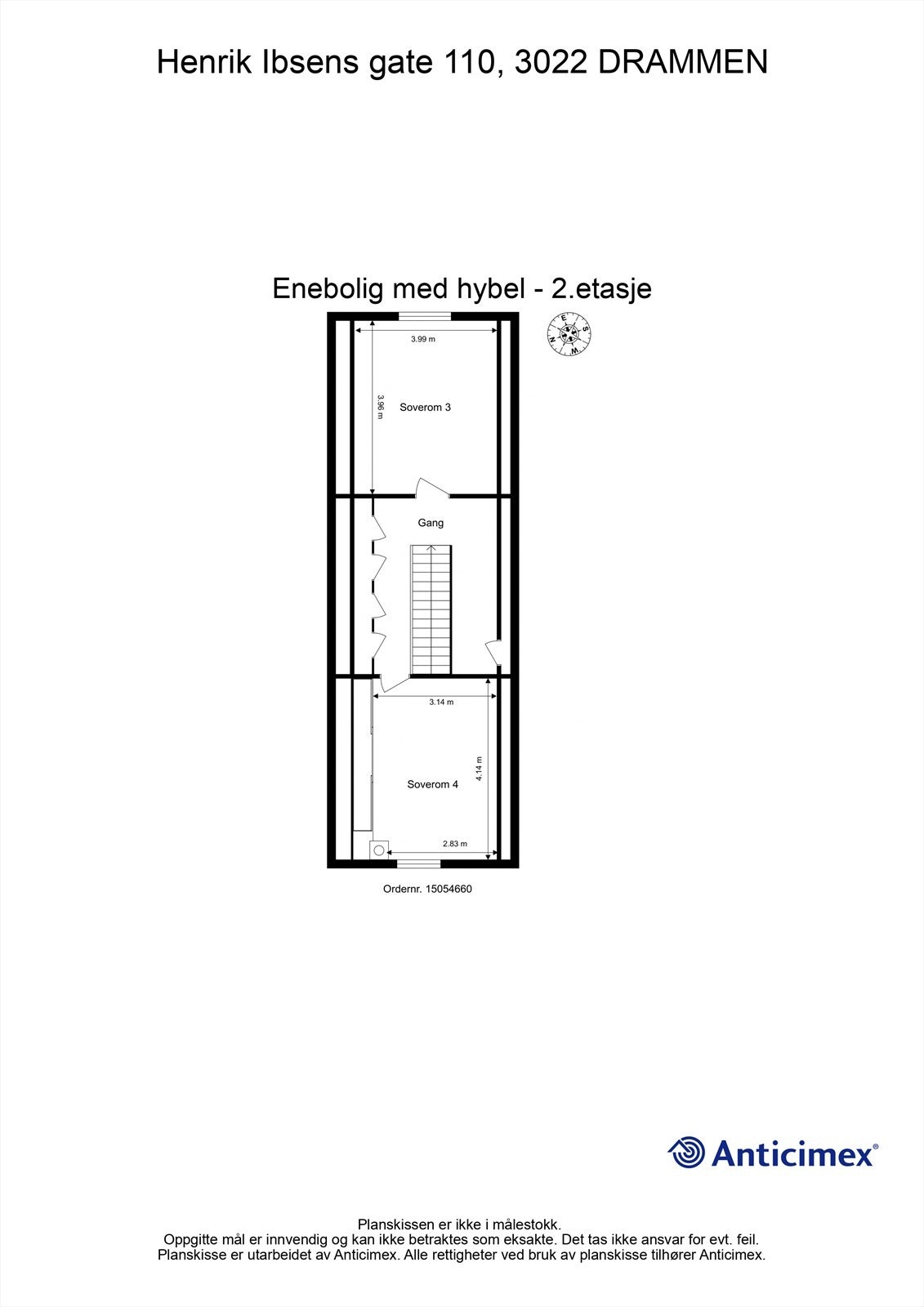 Plantegning 2. etasje Galleribilde