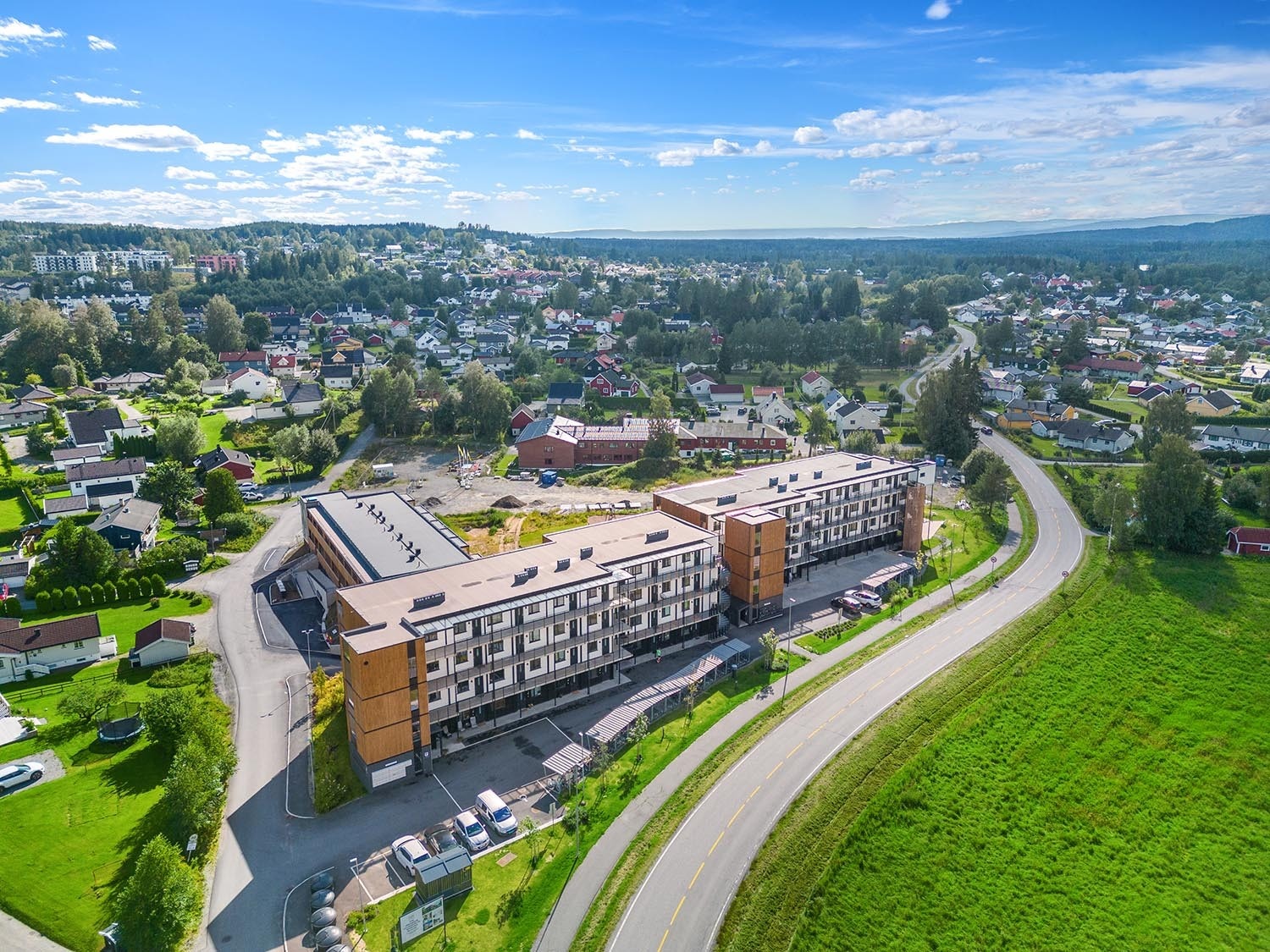 Leiligheten ligger flott til på Eidsvoll Verk med nærhet til det meste Galleribilde