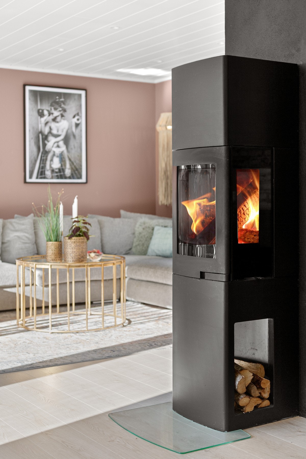 Vedfyring Galleribilde