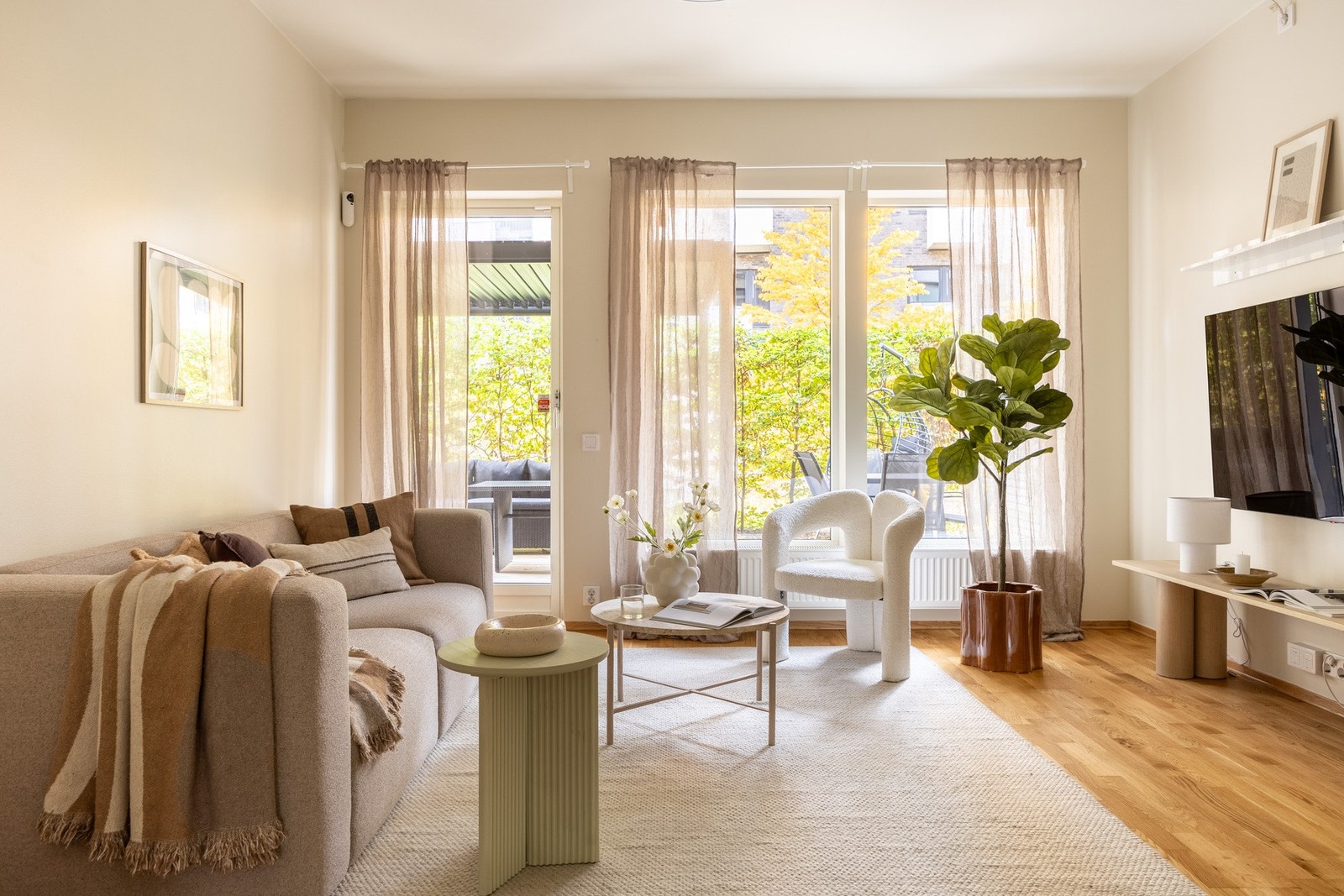 Dette er en moderne 3-roms andelsleilighet i bygg fra 2017. Galleribilde