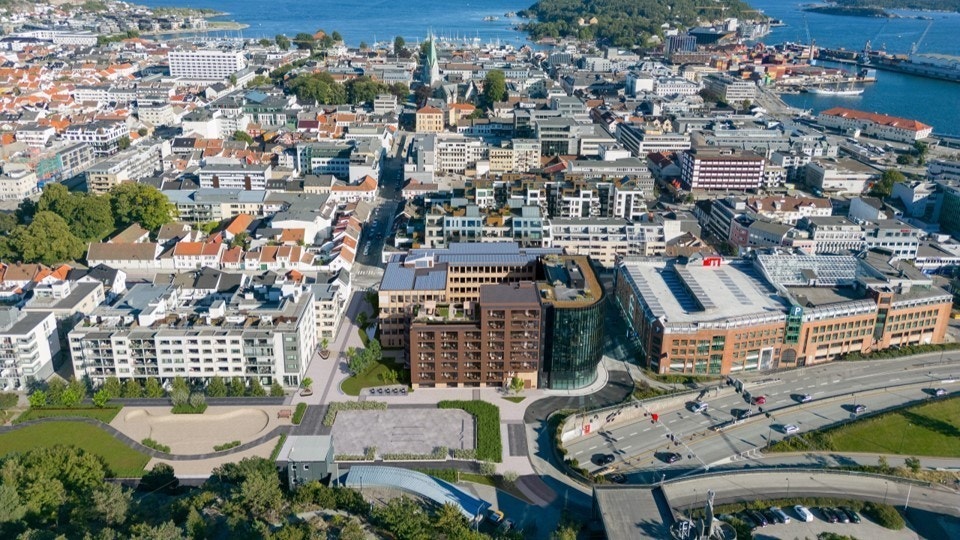 Helt nytt kvartal i nordvest-hjørnet av Kvadraturen. Galleribilde