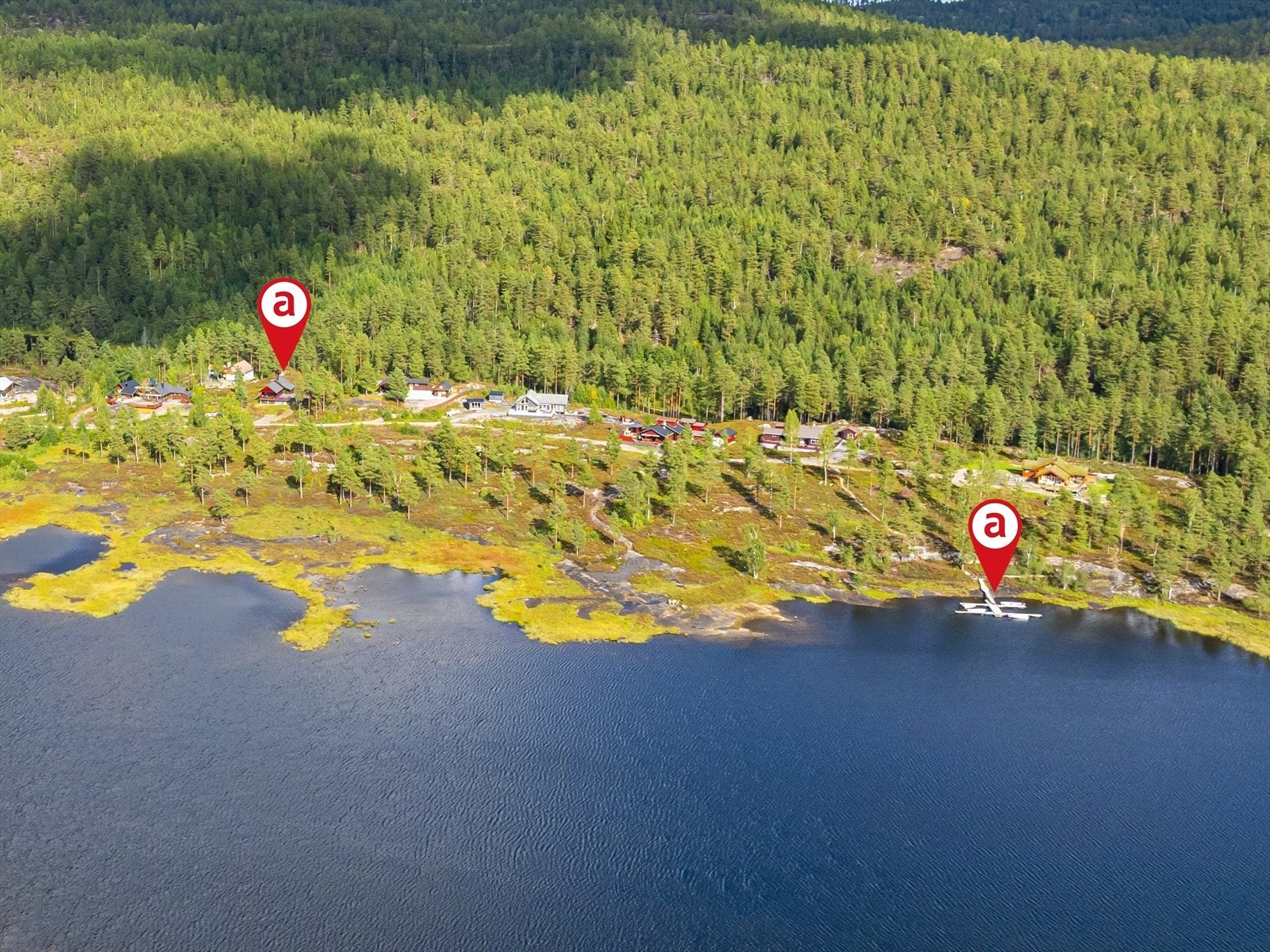 Kort vei fra hytta til båtplass Galleribilde