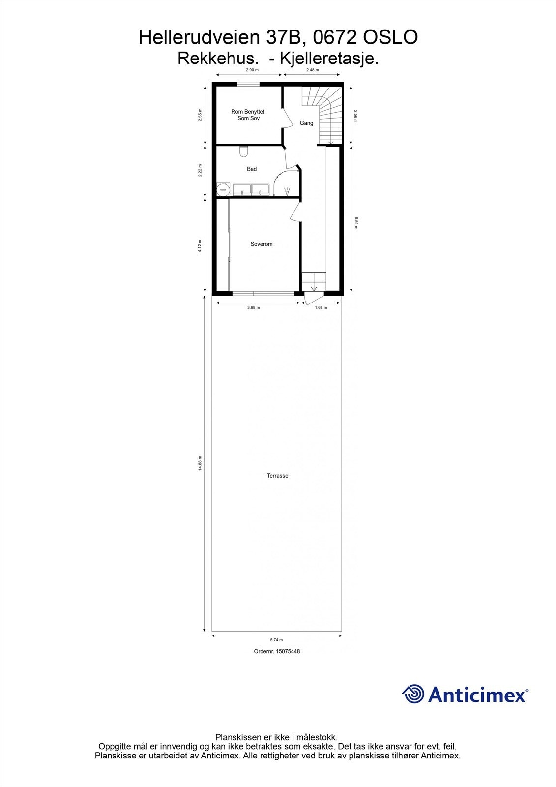 Plantegning kjelleretasje Galleribilde