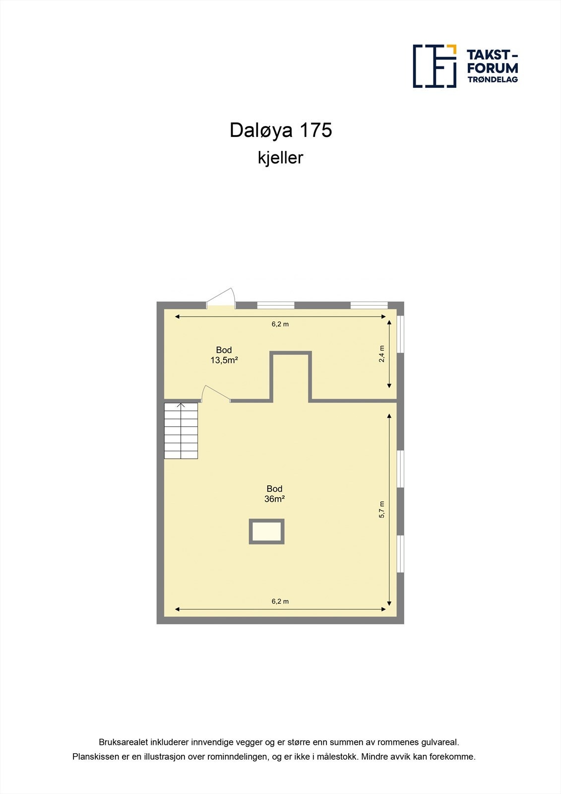 Planløsning kjeller Galleribilde