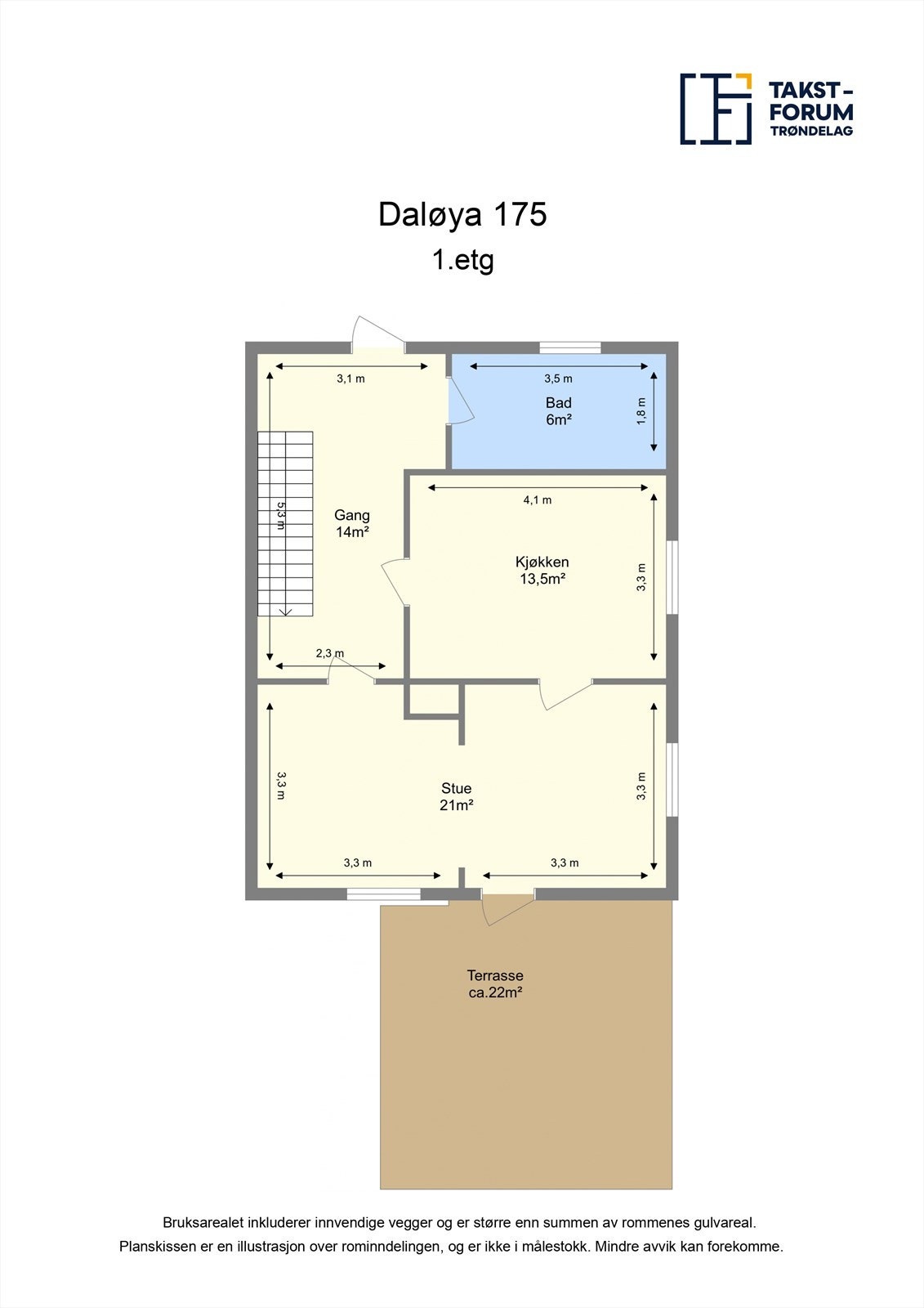 Planløsning 1. etasje Galleribilde