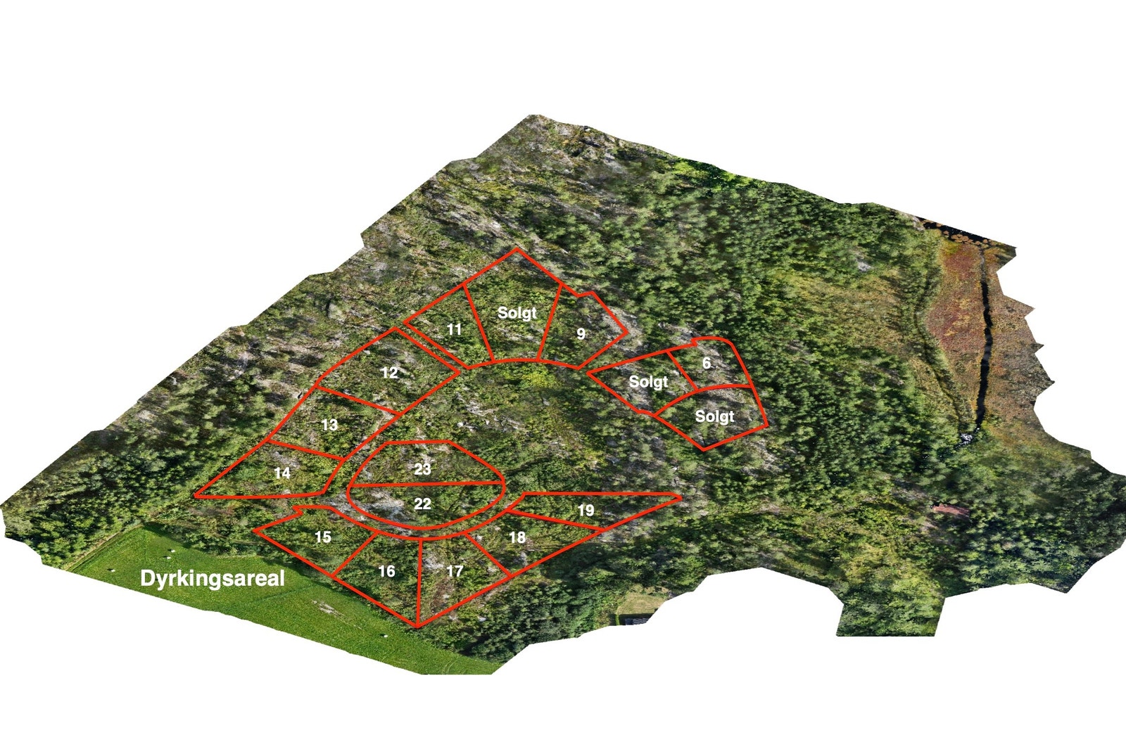 Tomtenes beliggenhet Galleribilde