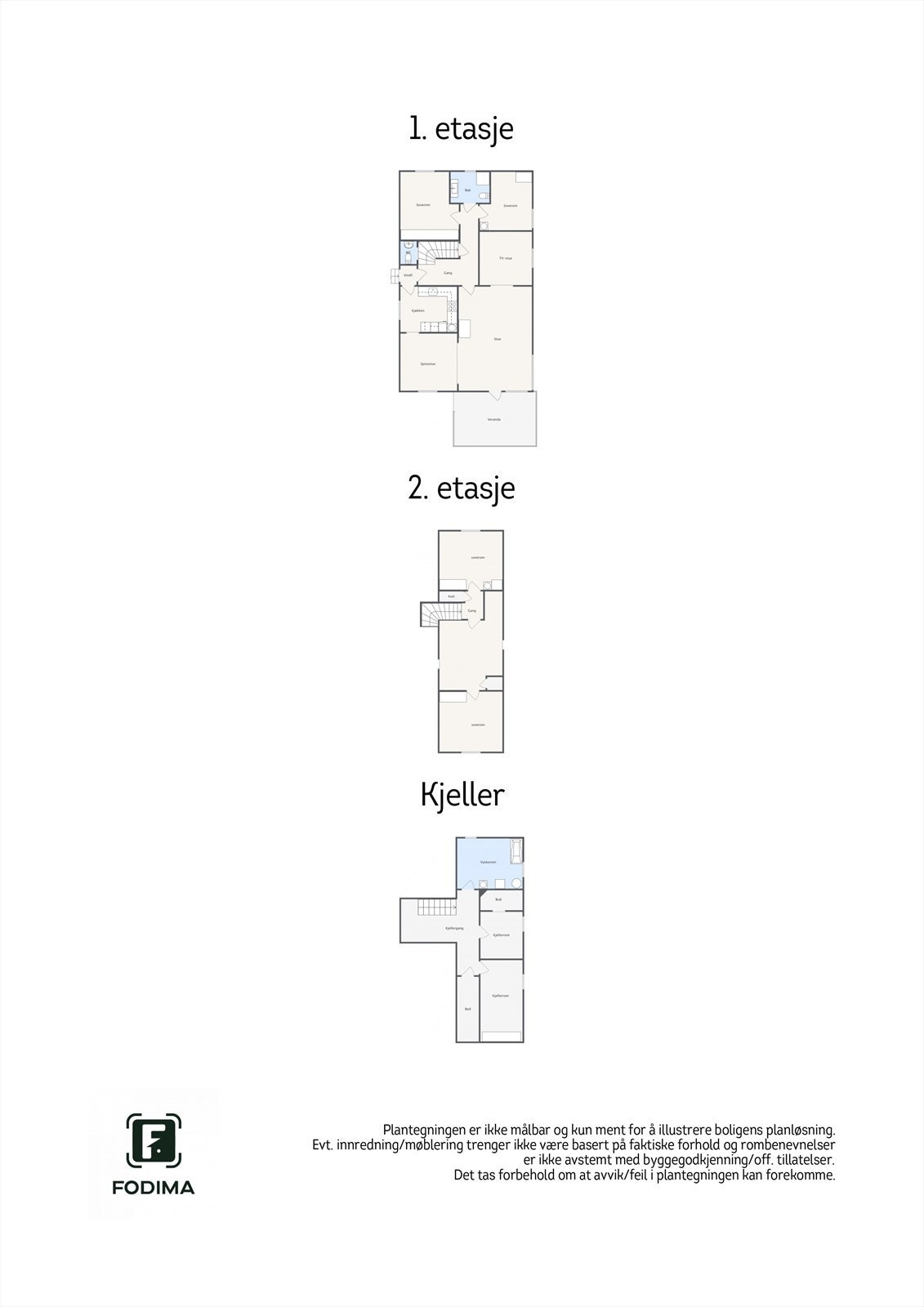Plantegning oversikt Galleribilde