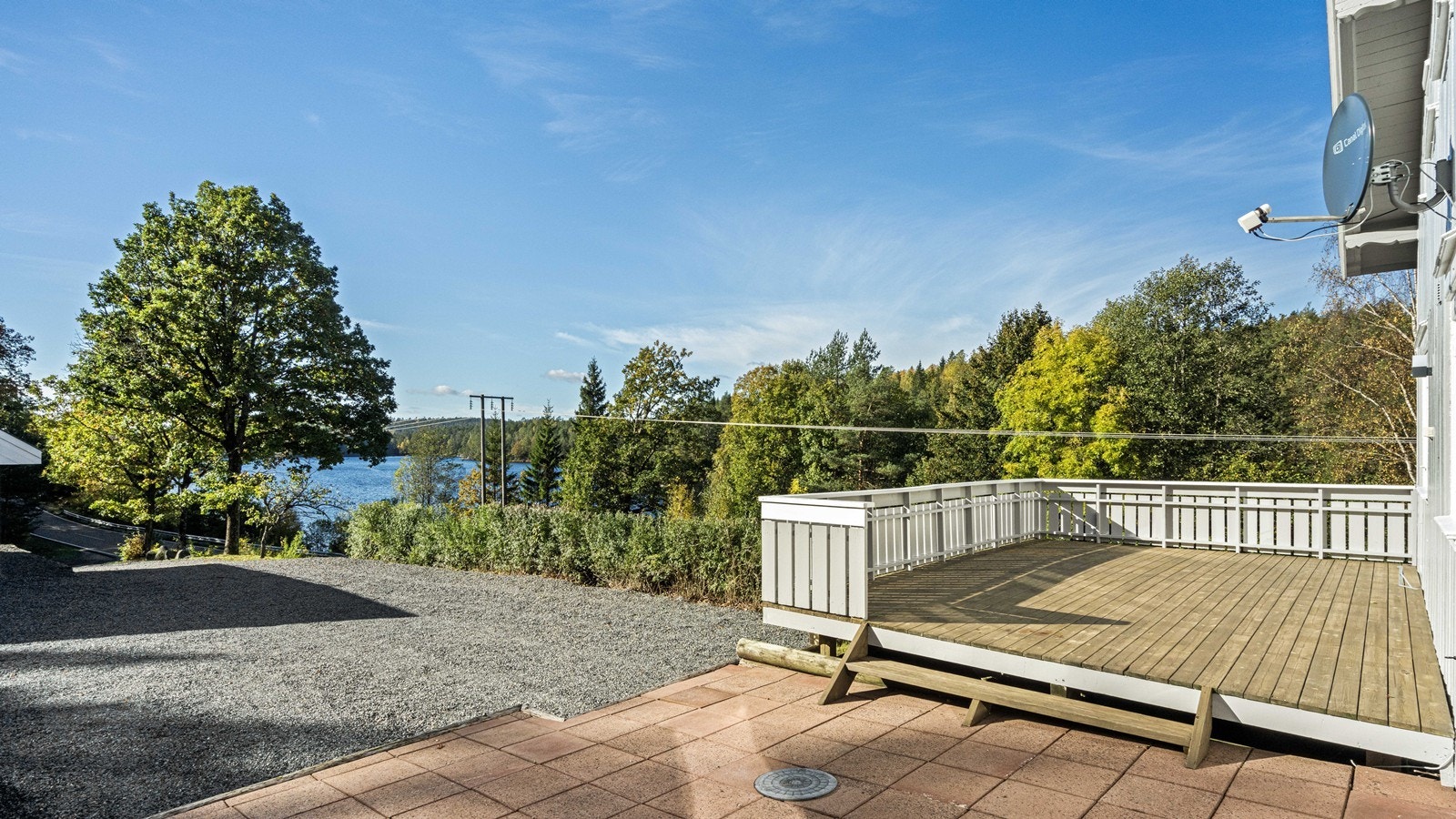 Hyggelig utsikt fra terrassen Galleribilde