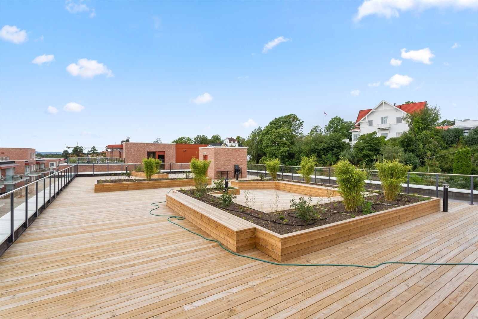 Stor felles takterrasse med utsikt og sol hele dagen Galleribilde