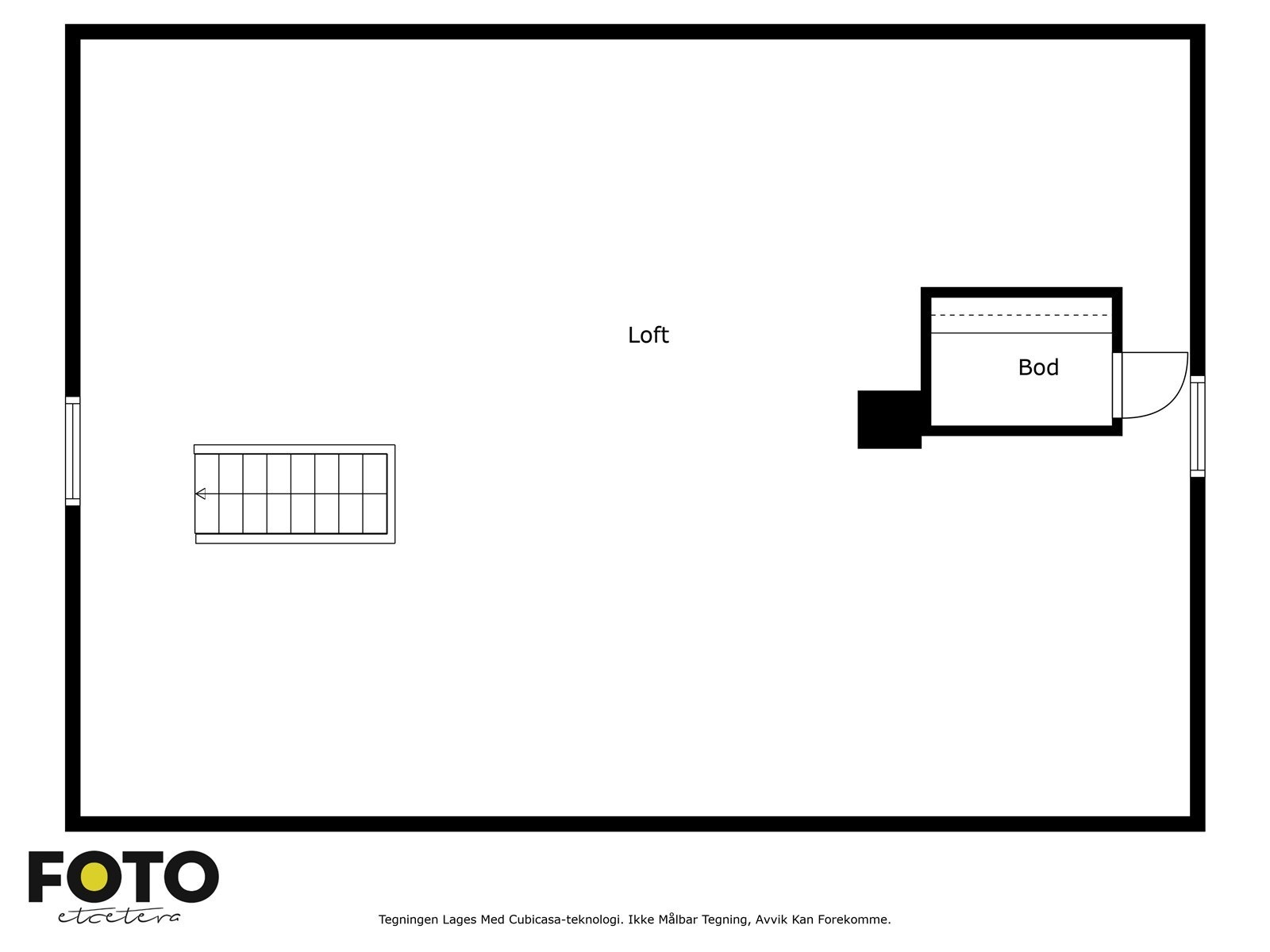 Illustrert planskisse, loft Galleribilde