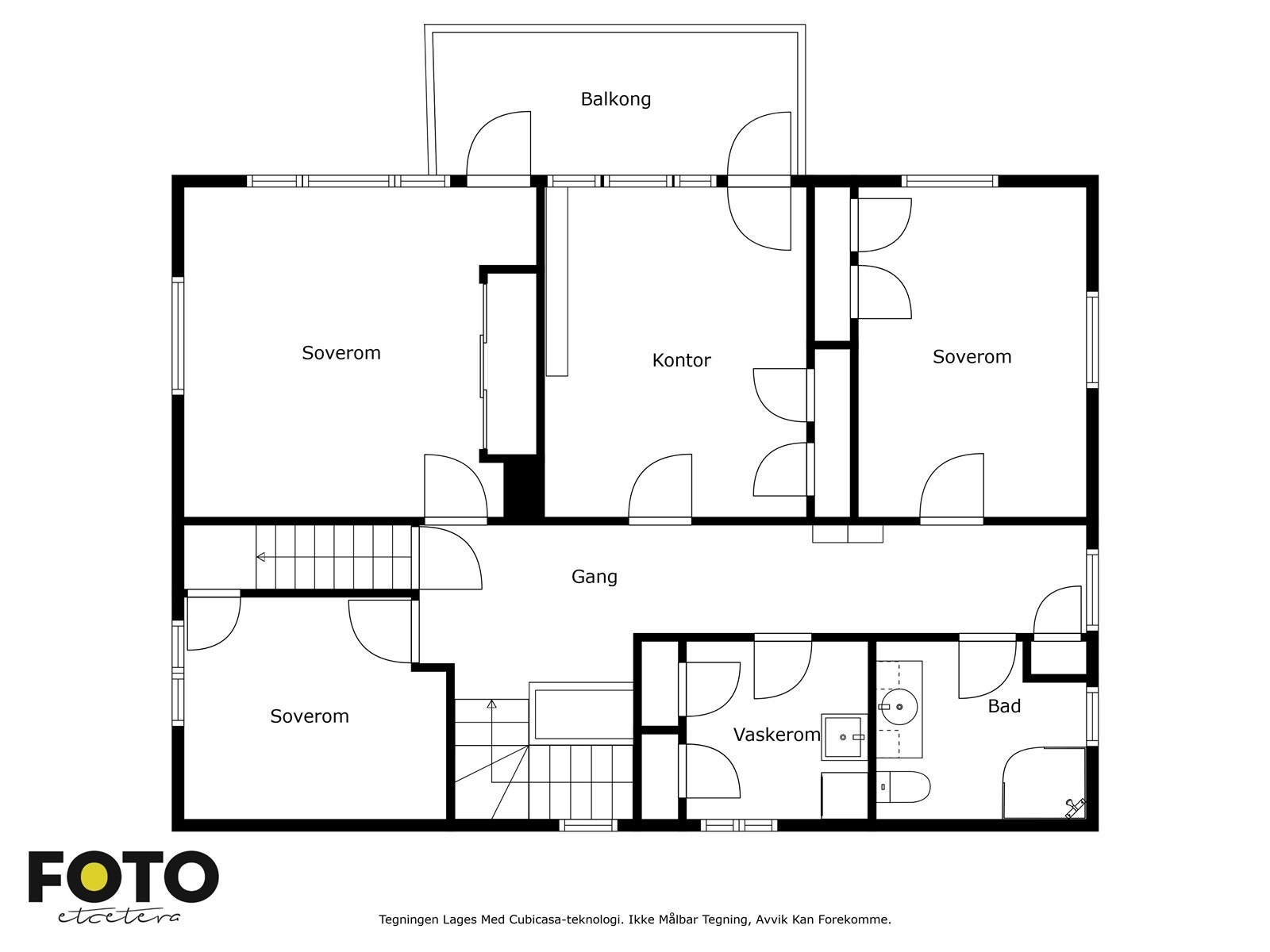 Illustrert planskisse, 2. etasje Galleribilde