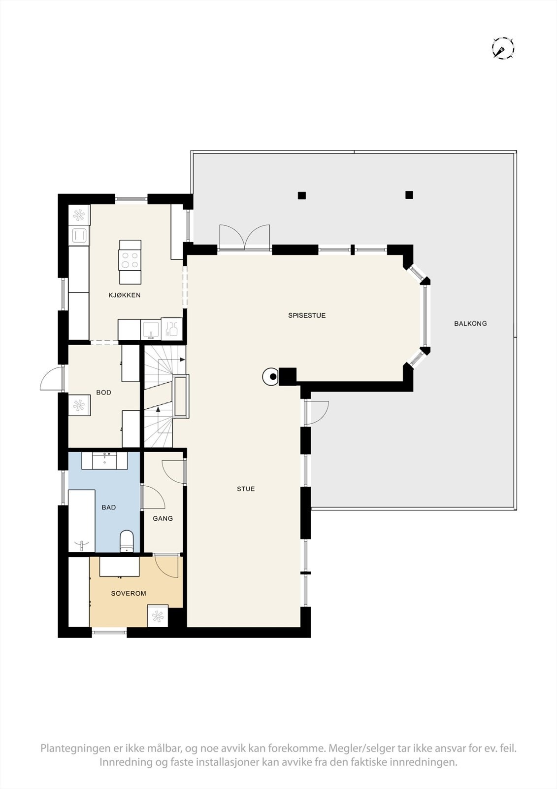 Plantegning 1.etasje Galleribilde