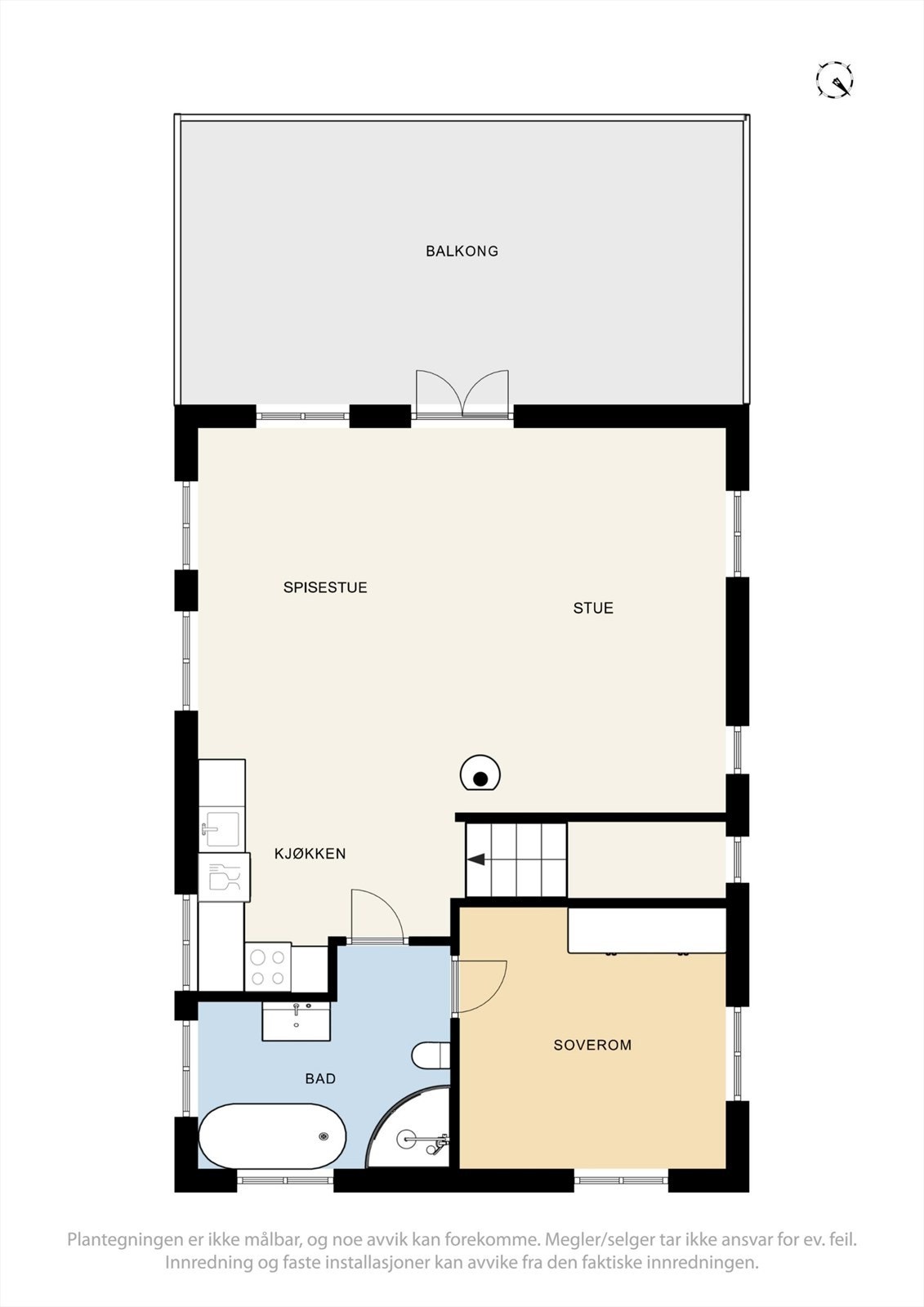 2. Etasje Plantegning. Galleribilde