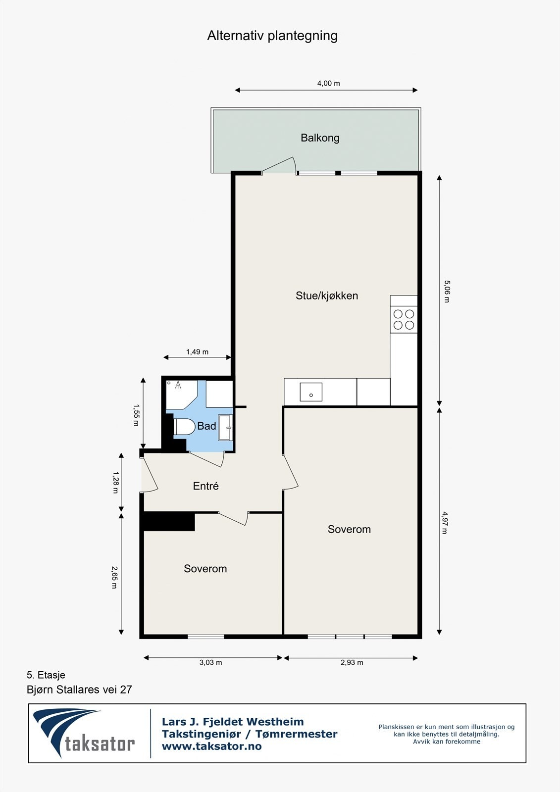 Alternativ plantegning Galleribilde