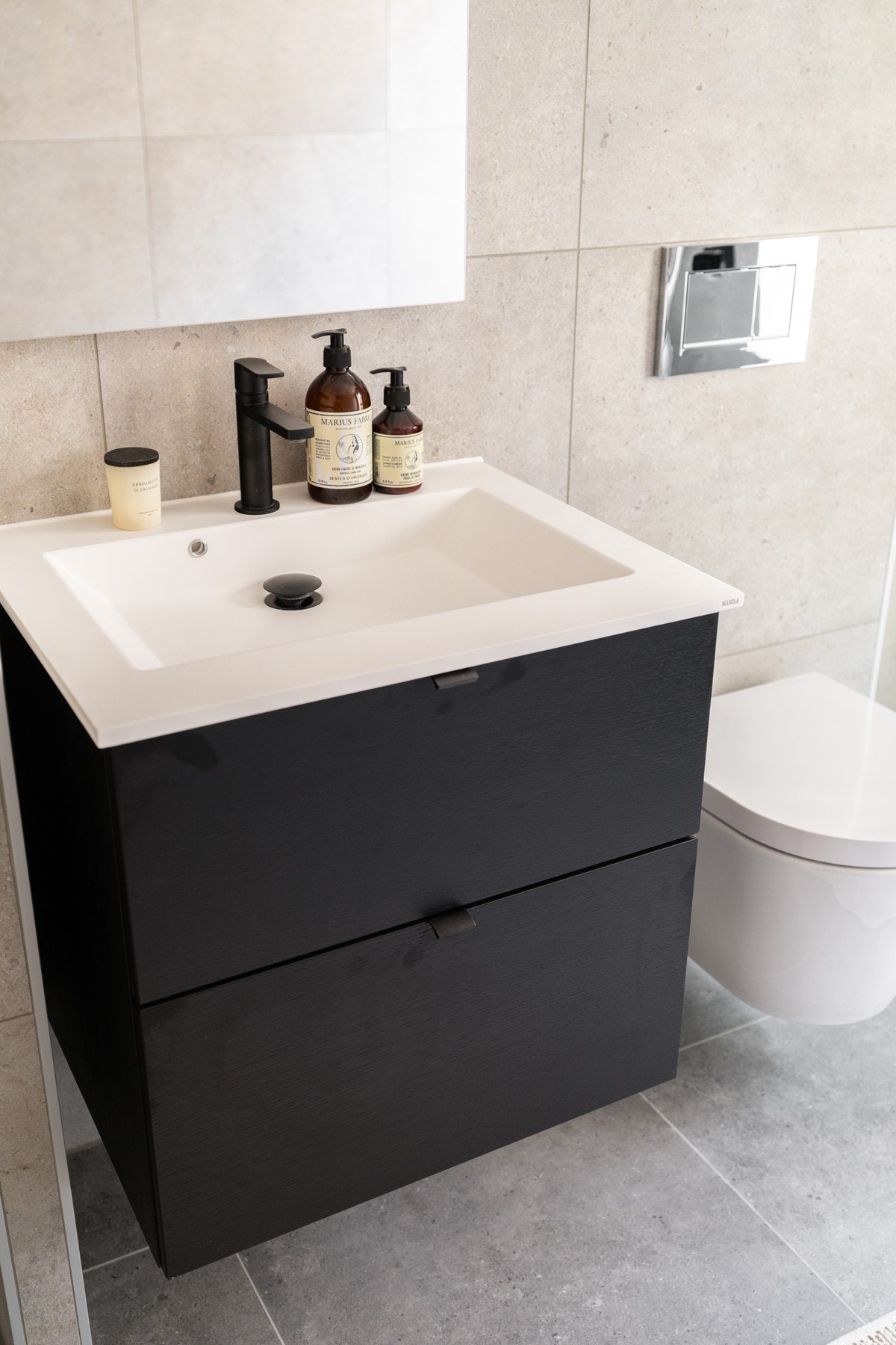 Det er vannbåren gulvvarme på badet Galleribilde