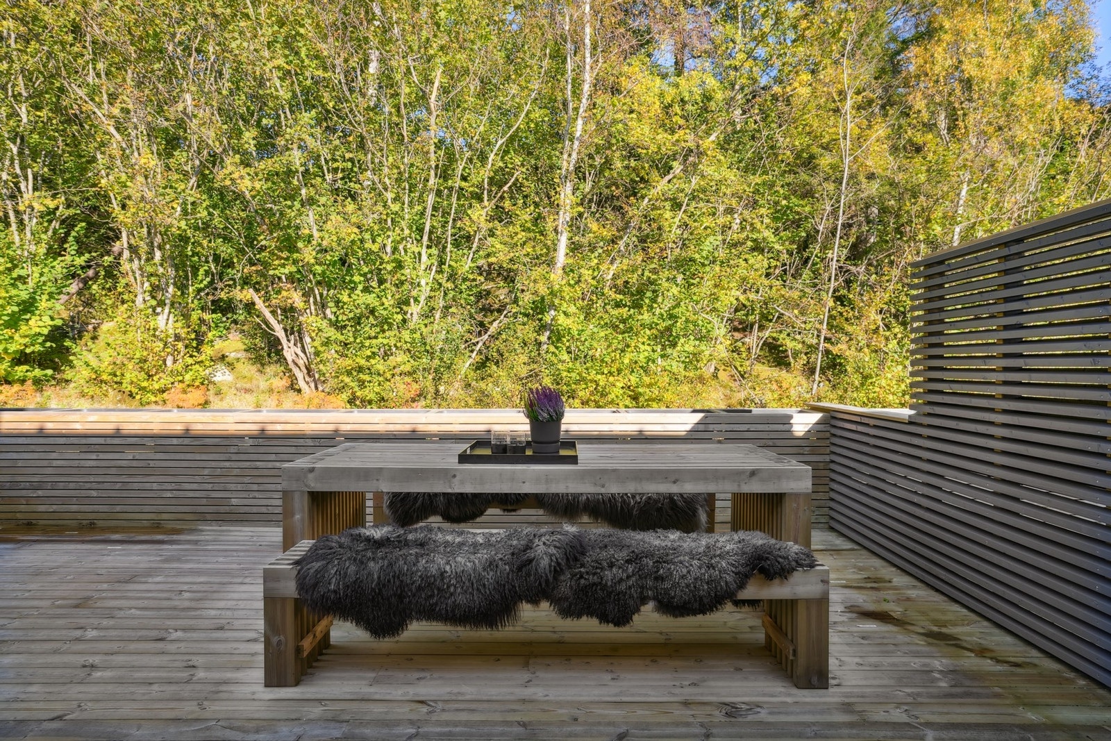 Den nordvendte plasseringen gir en sval og behagelig atmosfære - her får du et fristed gjennom hele dagen. Galleribilde