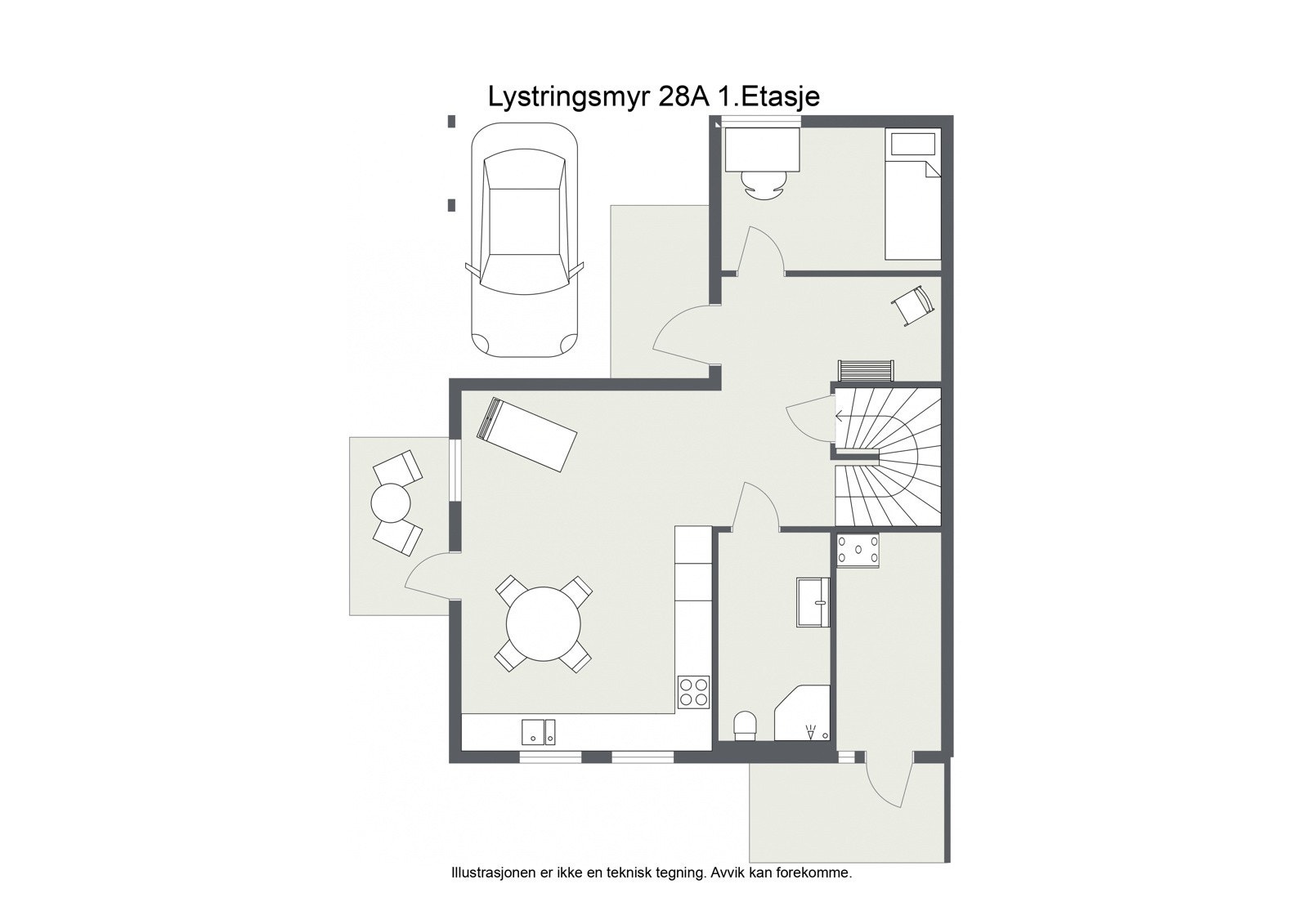 Plantegning 1.etasje Galleribilde