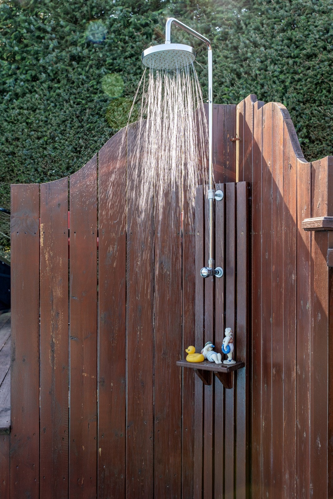 Utedusj ved bassenget Galleribilde