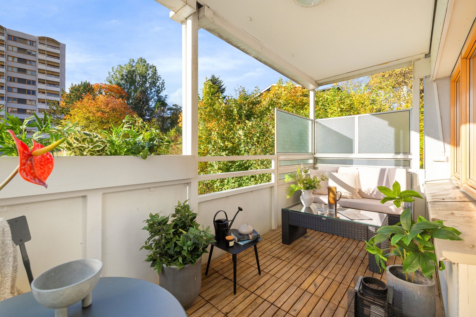 Den vestvendte plasseringen gir gode solforhold på ettermiddag/kveldstid. Galleribilde