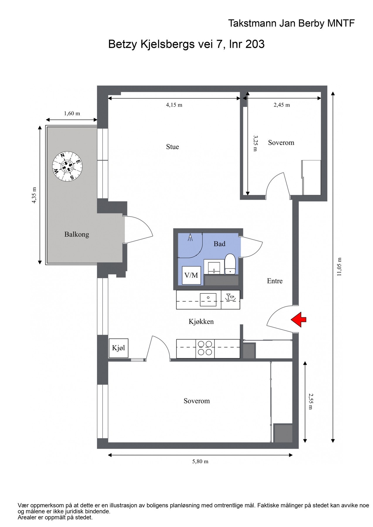 Plantegning til orientering. Galleribilde