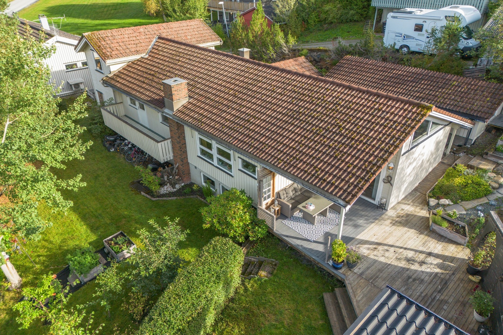 Pent opparbeidede uteområder. Galleribilde