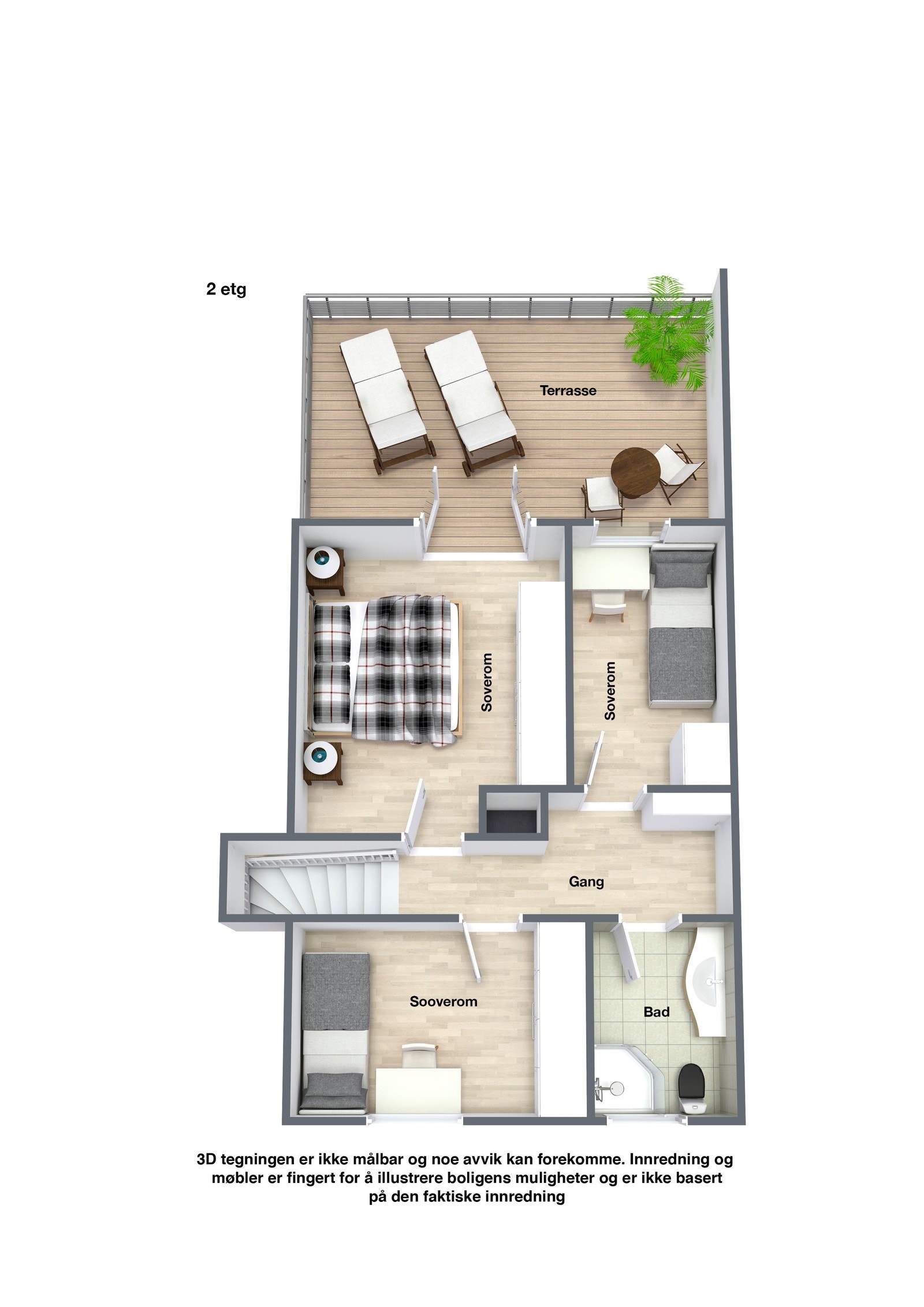 Plantegning, 2.etasje Galleribilde