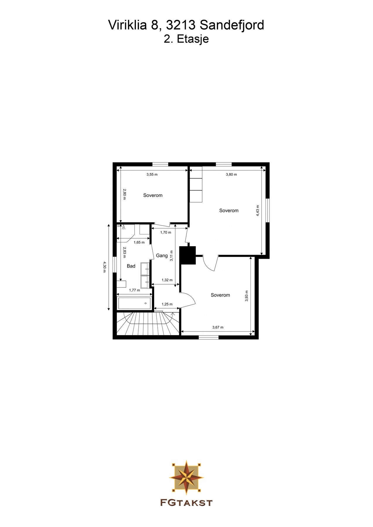 Plantegning 2.etasje Galleribilde