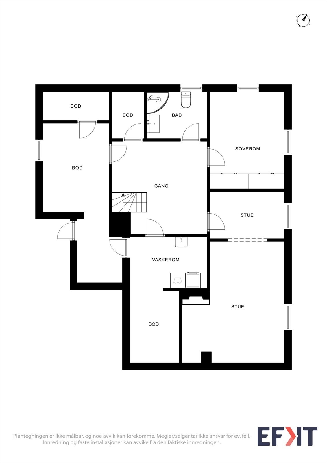 Plantegning u.etg. Galleribilde