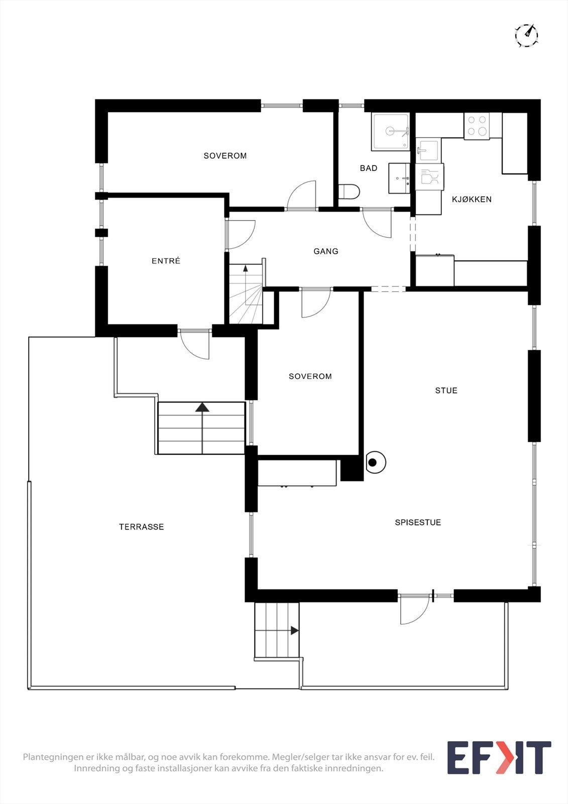 Plantegning 1.etg. Galleribilde