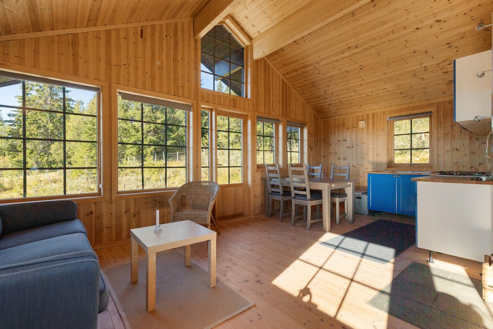 Godt med vindusflater som slipper inn rikelig med dagslys. Galleribilde