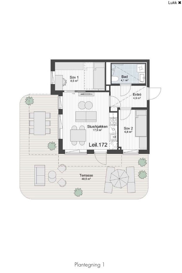 Plantegning. Galleribilde