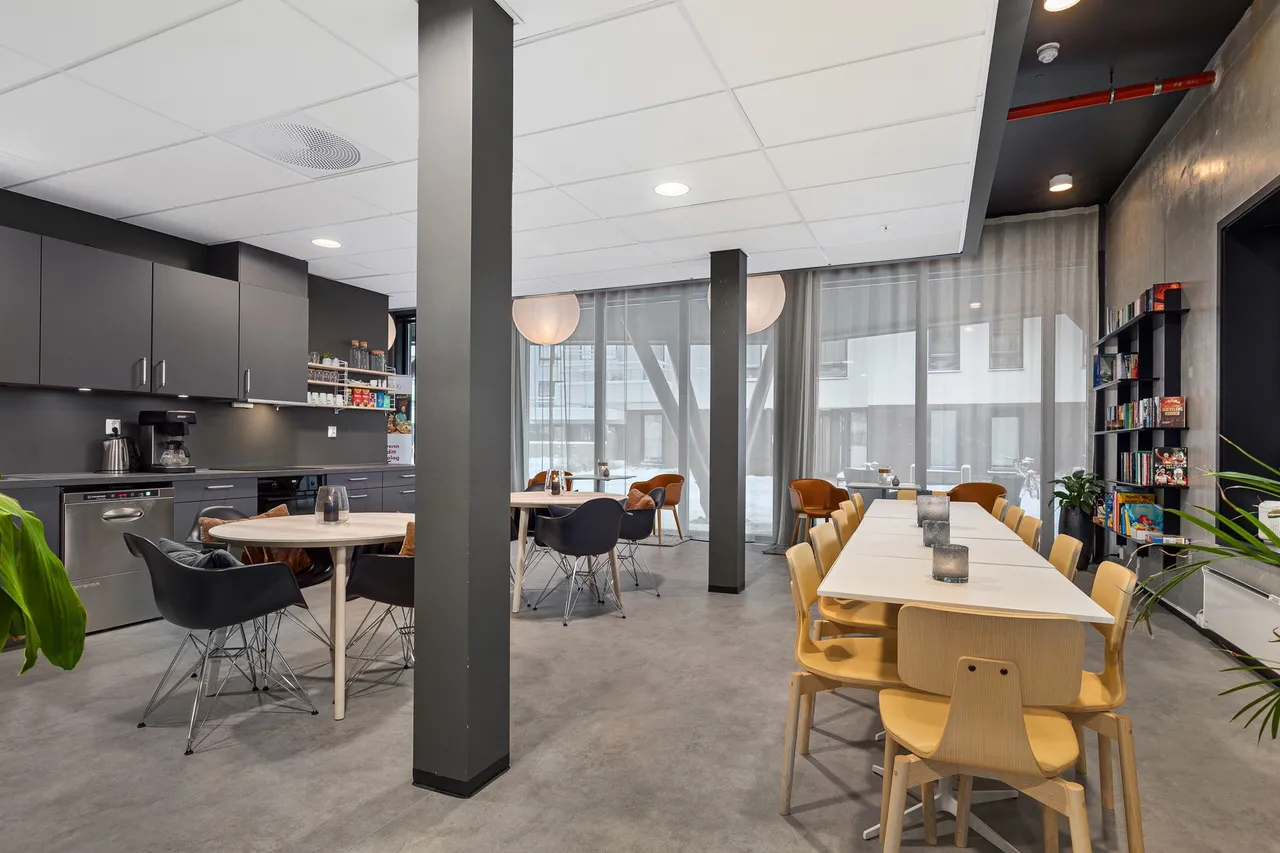 Selskapslokale 1, som kan leies til ulike anledninger. Galleribilde